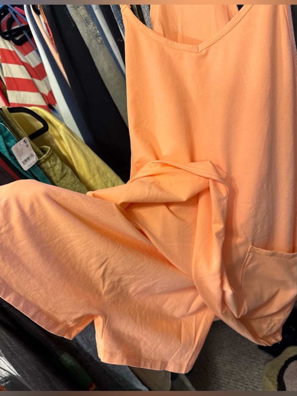 NWOT Free People FP Movement Hot Shot Mini Dress - fruit punch peach - Large - Picture 9 of 10